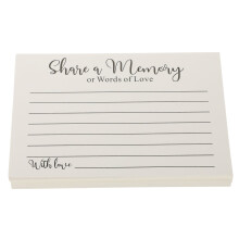 Qiysamall 50 Sheets of Small Memorial Cards Multi-use Celebration Cards Chic Share A Memory Cards