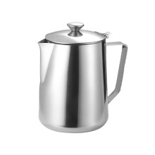 Mosiee Coffee Kettle Milk Frothing Pitcher Jug Stainless Steel with Lids Espresso Cup