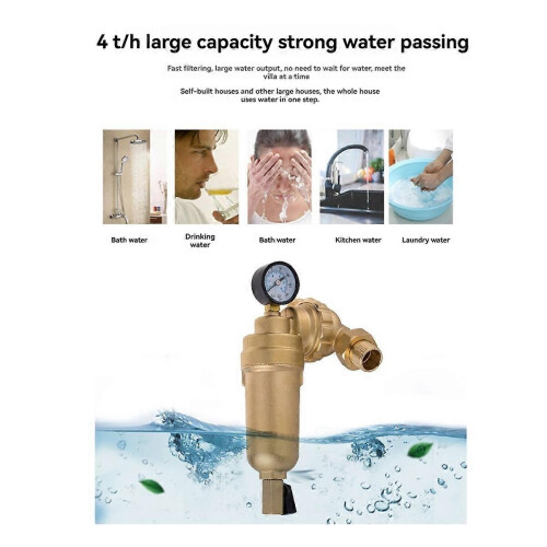 360-Universal-Drehventil-Filter, Hauswasserfilter, wiederverwendbarer Sedimentwasserfilter 2
