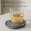 6 PCS Instant Dry Stone Coasters, Natural Diatomaceous Earth Table Coasters for Drinks, Drying Stone 5