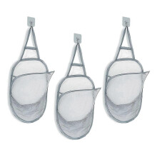 3 piezas de cestas colgantes para ropa sucia, cestas plegables de malla para ropa sucia con asa, cestas para ropa sucia con puerta.