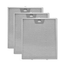 Conjunto de 3 filtros de gordura WB02X24871 para coifa GE J5361SJSS J5361EJ1ES J5361EJES em tela de alumínio.