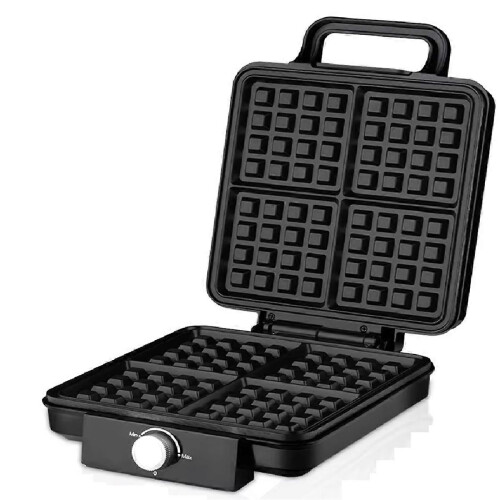 4-Slice WaffleMaker 1500W Double Heating Non-Stick Egg Cake Oven Pancake Egg Waffle Cake Machine Tem