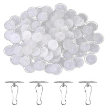 80 Pack Removable parent Wall Hanger Self-Adhesive Ceiling Hooks for Hanging Sticky Ceiling Hoo