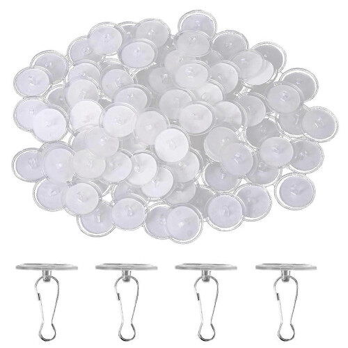 80 Pack Removable parent Wall Hanger Self-Adhesive Ceiling Hooks for Hanging Sticky Ceiling Hoo