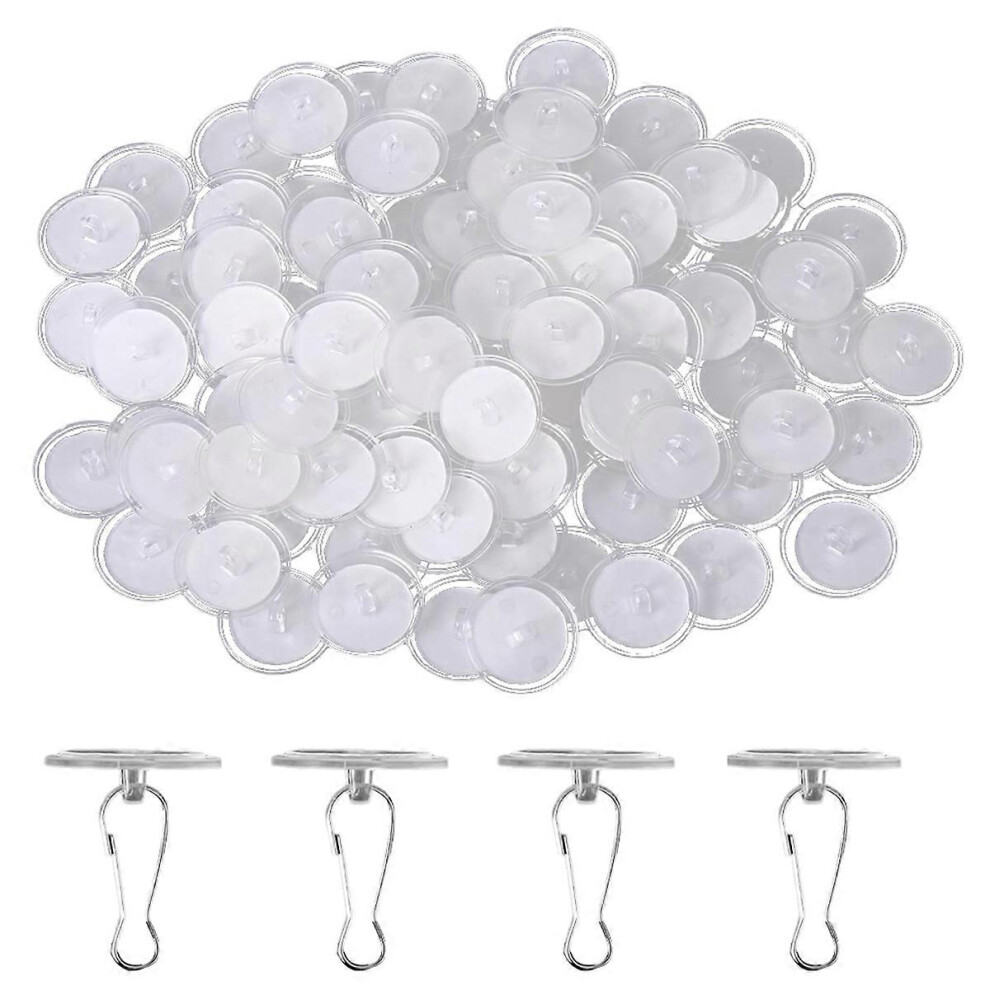80 Pack Removable Parent Wall Hanger Self-Adhesive Ceiling Hooks For Hanging Sticky Ceiling Hoo 8996205368460