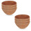 Conjunto de 6 forros de coco natural de 25 cm (10 polegadas) para cestos suspensos. 1