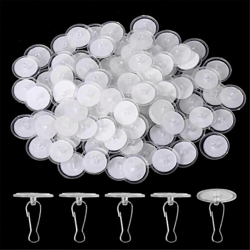 80 Pack Removable parent Wall Hanger Self-Adhesive Ceiling Hooks for Hanging Sticky Ceiling Hoo 1