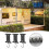 16 PCS RV Awning Light Clips Awning Hooks, Double Sided Campers Light Holders Awning Hooks Light Sup 5