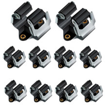 10 stuks bezem- en dweilhouders voor aan de muur, opbergclips voor in de tuin met schroeven en handvat, ophangrek voor gereedschap.