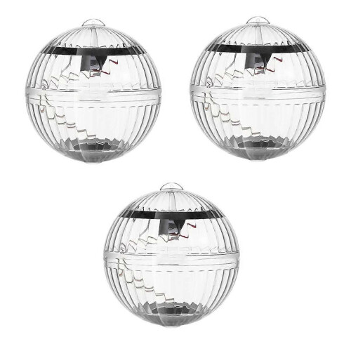 3PCS Solar Floating Pool Light, Waterproof LED Color Changing Solar Pond Lights Water Floating Light 2