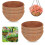 Conjunto de 6 forros de coco natural de 25 cm (10 polegadas) para cestos suspensos. 2