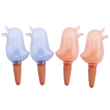 4 Pcs Bird Shape Clear Plant Waterer Clear Self Watering Devices Globes, Houseplant Watering Bulbs P