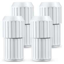 4 stuks witte telescopische zwembadstangen met externe nok, onderdelen voor telescopische stangen met nokvergrendeling