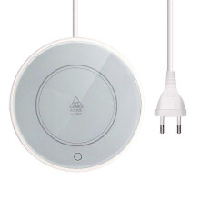 Tassenwärmer für den Schreibtisch, Getränkewärmer 18W Tassenheizmatte, elektrischer Teewärmer, weiß, EU-Stecker