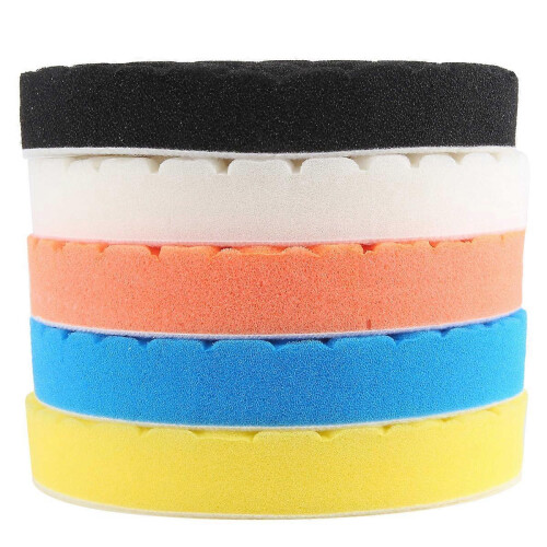 Conjunto de 5 discos de polimento Hex Logic de 150 mm (6 polegadas) para polidora de carros. 2