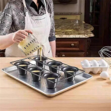 6 Cup Nonstick Popover Pan Muffin Cupcake Bakeware Pudding Pan for Oven Baking Frittatas Muffins Qui