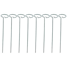 8 piezas de hermosos soportes para plantas, anillos de soporte para flores, estacas de soporte de metal para plantas, soporte para bonsáis.