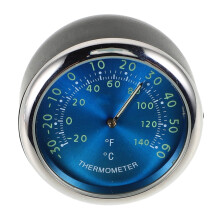 Car Dashboard Thermometer Clock with Quartz Movement and Blue Luminous Display for Accurate Time and Temperature