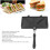 Sandwich Maker and Panini Press NonStick Double Sided Stovetop Grill Pan with Handle Black 2
