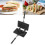 Sandwich Maker and Panini Press NonStick Double Sided Stovetop Grill Pan with Handle Black 5