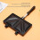 Sandwich Maker and Panini Press NonStick Double Sided Stovetop Grill Pan with Handle Black 3
