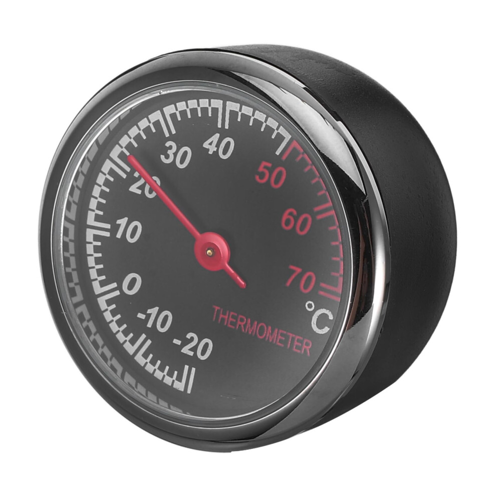 Car Dashboard Thermometer With Backlit Display And Luminous Clock, Waterproof Metal Pointer Gauge 9053599519935