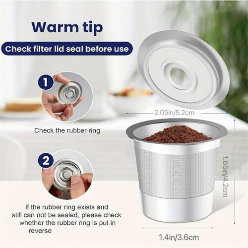 Cápsulas de café reutilizáveis compatíveis com máquinas de café Keurig. 2