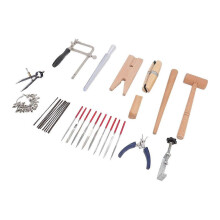 Ensemble d'outils pour la fabrication de bijoux avec cadre de scie, fraises et limes - Kit complet de bijoutier pour la création de bagues