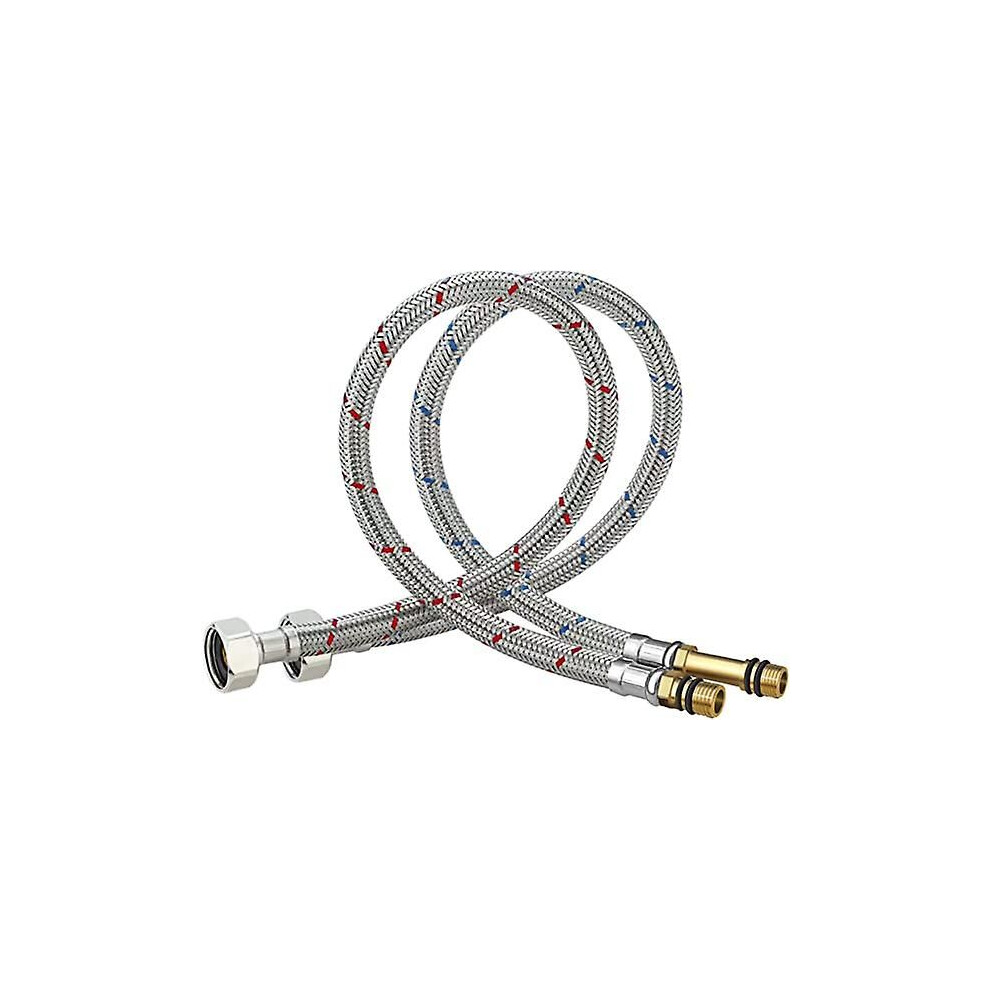 Zk-G3/8 - M10-60Cm Hose Connection Hose Fitting Extended Armored Hose Connection Hose For Faucets 8409263256780