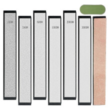 Diamantslijpstenenset, 6 stuks diamantslijpstenen met antislipvoet - 120, 240, 600, 1000, 2