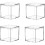 4 Pack Small Clear Acrylic Plastic Square Cube 1