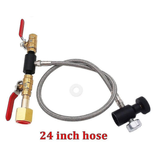 Adaptador de recarga de CO2 W21.8 para encher o cilindro do tanque da máquina de água com gás (24 polegadas com 1