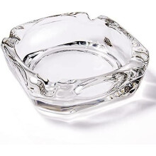 Glass Ashtray, Home Ashtrays for Cigarettes, Outdoor Ashtray for Weed, Cigar Cool Ashtrays Cute Ashtray Square Transpare The best one