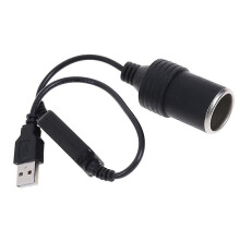 5V 2A USB-Anschluss auf 12V 8W Kfz-Zigarettenanzünder-Adapter für HFMQV