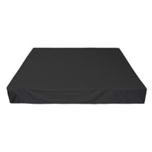 Capa protetora impermeável para banheira de hidromassagem, spa ou jardim, 244x244x30cm, preta.