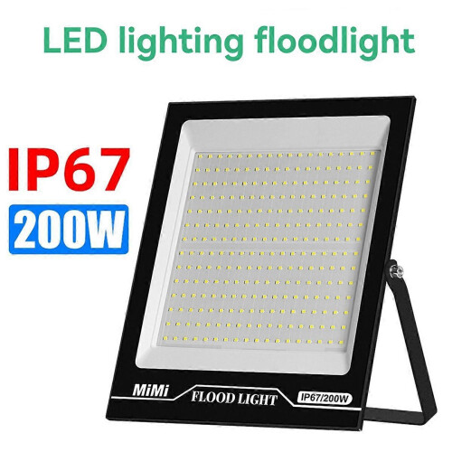 Προβολέας LED Θερμό Φως 200W Εξωτερικός Προβολέας IP67 Αδιάβροχος Προβολέας για Κήπο L 1