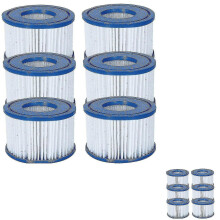 6 kpl Bestway Lay-spa -suodatin uima-altaalle, Vi-patruuna, Miami, Vegas, Paris, porealtaat