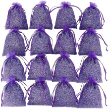 16 Purple French Dried Lavender Sachets Craft Bag - Lavender Sachets Wedding Toss, Home Fr