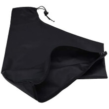 Lehtipuhaltimen pölypussi, sähköinen pölynimurin pölypussi - vetoketjullinen pussi, 44*35*60cm (musta)