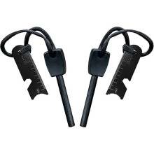 Survival Fire Flint, Fire Starter with Scraper, Waterproof, 10,000 Sparks at 3,000 Degrees, 8mm Bar, Magnesium Fire Steel - Fire Starter, Neck Lanyard