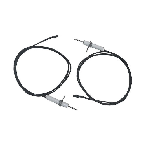 Conjunto de 2 fios de ignição de 38 polegadas e eletrodos de cerâmica, eletrodo de ignição dobrável para gás. 1