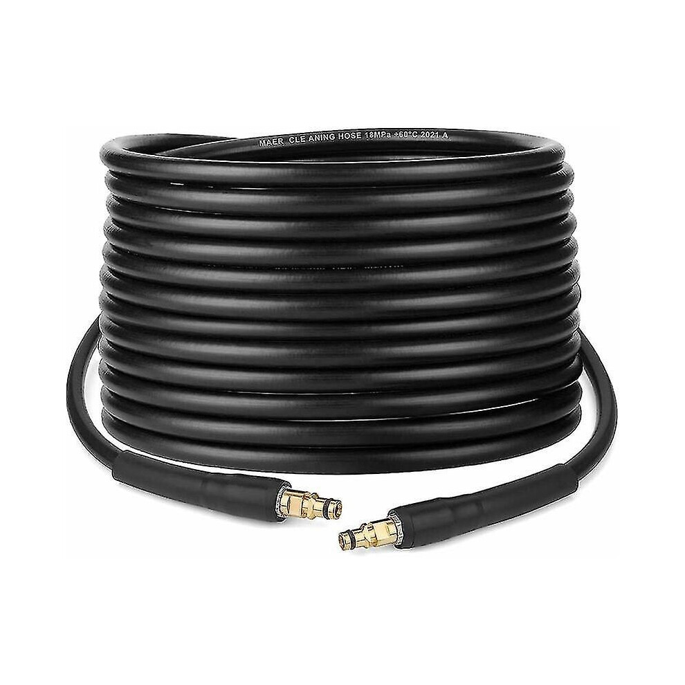 Hose For Karcher K2 K3 K4 K5 K6 K7 Pressure Washer - 10m - Quick Connect Hose With Brass Tips