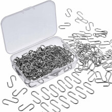 150 mini crochets en S, connecteurs métalliques, cintres en forme de S