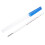 termómetro de vidrio triangular para uso oral en adultos (azul) 1