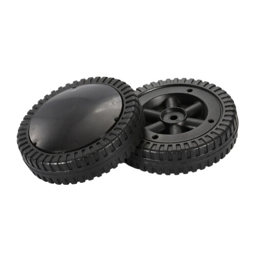 Conjunto de 2 Rodas para Churrasqueira com Rolamento Suave, Pneus Pretos de 6 Polegadas para Churrasqueiras 1