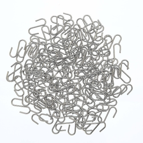 150 mini crochets en S, connecteurs métalliques, cintres en forme de S 2