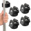 4 supporti magnetici per scope e mop, supporto magnetico resistente per strumenti di pulizia, supporto per mop da parete 1