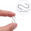150 mini crochets en S, connecteurs métalliques, cintres en forme de S 2