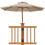 Support de parasol robuste pour terrasse, fixation par pince pour balustrade, lot de 2 4
